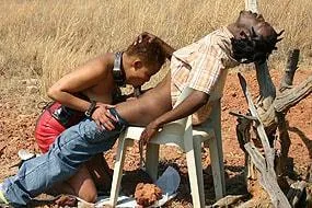 Black Dick Sucked Outdoor