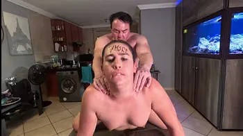 Chubby Whore Gets Fishhooked Doggy Style Fucking Creampie After Blowjob