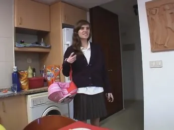 Surprise Party for Ainara. Her First Three Dicks at the Same Time