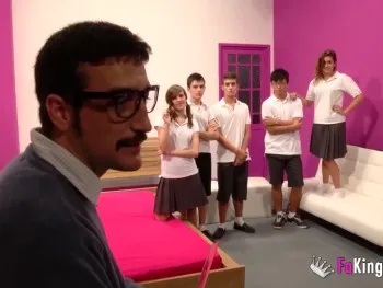 Classroom Introduction And... an Orgy to Celebrate the Back-to-School Reunion!!!