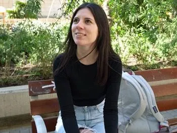 The Argentine Mia Gallardo in Trankis Chatting on the Street... Anal, Yes? "Well, Go Easy and We'll See" ;-D