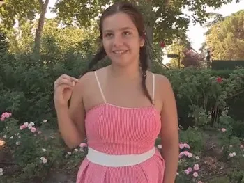 Dogging Around with Alba. Our Schoolgirl Wants to Fuck a Rando.