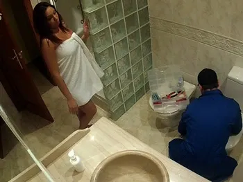 So My Parents Put Security Cameras at Home? That Which Saves Me I'm Marta Sanz and I Fuck the Plumber ;)