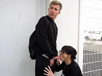 The MILF Damaris Is Hungry for Rookies. I Won't Even Let Them Get to the Studio, Give Me That Cock Right Now!