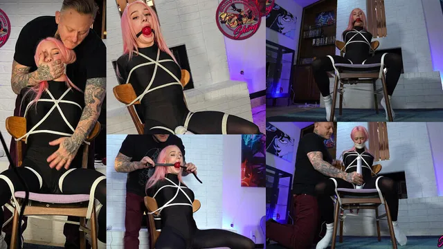 Chairtied And Gagged For Orgasms