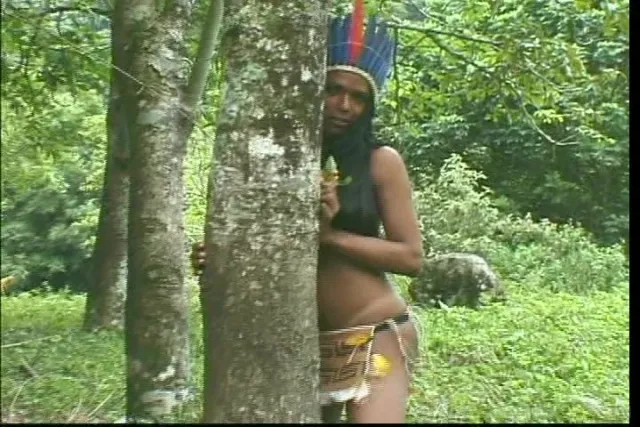 Shemale Gets Fucked Outside