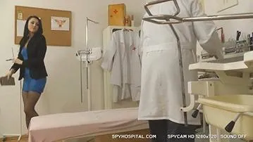 Gyno Clinic Hidden Camera Caught A Hot Brunette