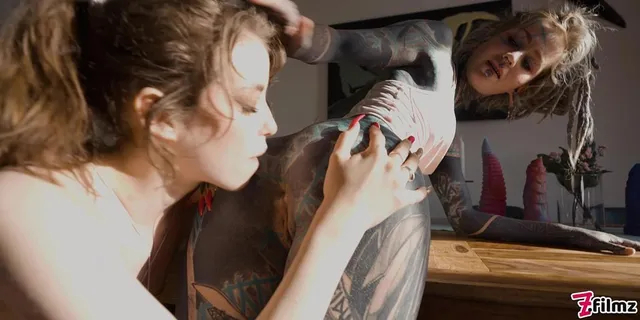 Tattoo Lesbians Anal Extreme - Anuskatzz Squirt All Over Eden Ivy - Toys, Gapes, ATM