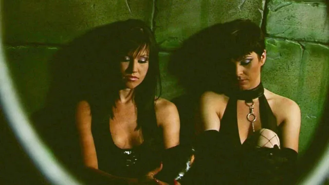 Isabel Ice, Lolly Badcock in Black Latex Lingerie Lesbian Session