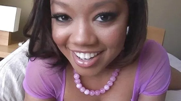 BBW Black Beauty Melody Nakai Bats Her Long Lashes During POV Blowjob