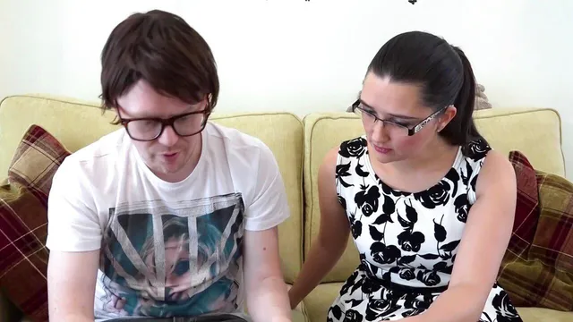 Pixie Little Sucks Off a Fat Nerd Cock