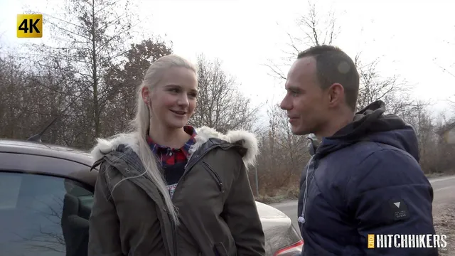 A Lot of Cum for Blonde Hitchhiker