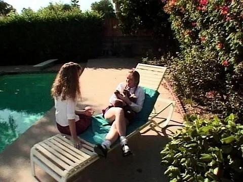 Kitty Marie and Molly Rome toying and eating pussy outdoors