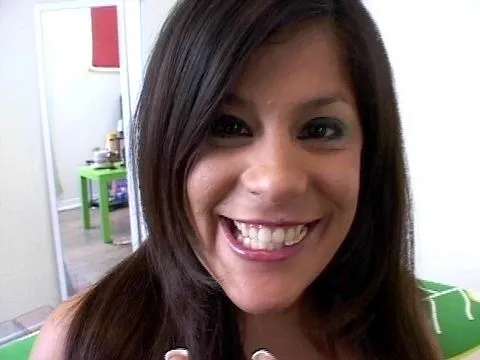 Michelle is a hot brunette right in front of the camera sucking cock POV