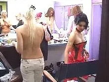 Another clip from behind the scenes at a porn set with interviews and sex