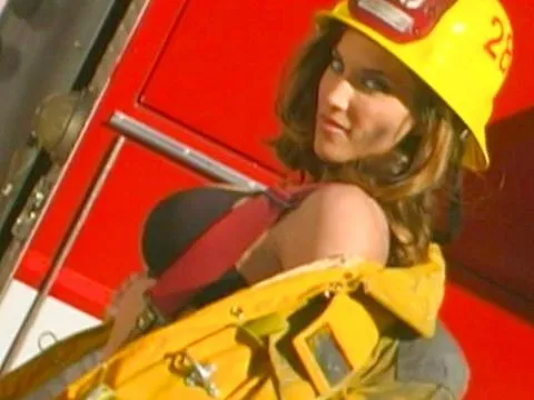 Slutty brunette eager to thank local fireman with hardcore fuck on truck