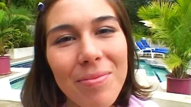 Ashley grinds her ass down onto a big black cock while one fucks her pussy
