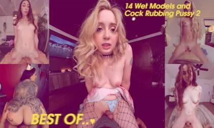 Best Of... 14 Wet Models And Cock Rubbing Pussy 2