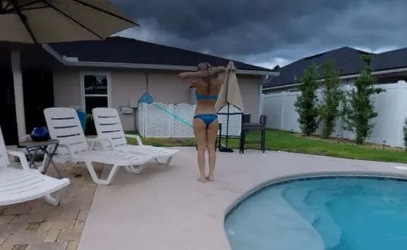 Babe Natasha in the Pool
