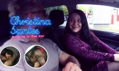 Hairy Christina Santes Banging In The Car