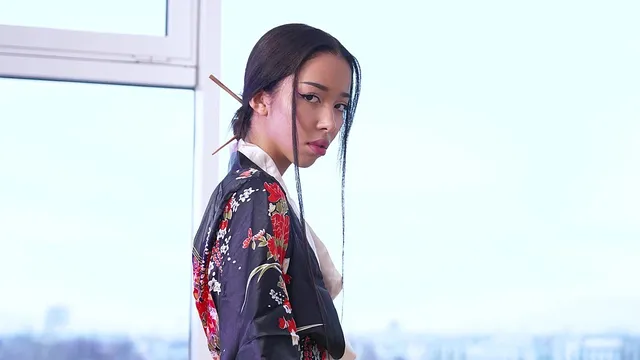 Skinny Samurai Dancer Lia Lin Takes a Hard Ass Pound Gp2339