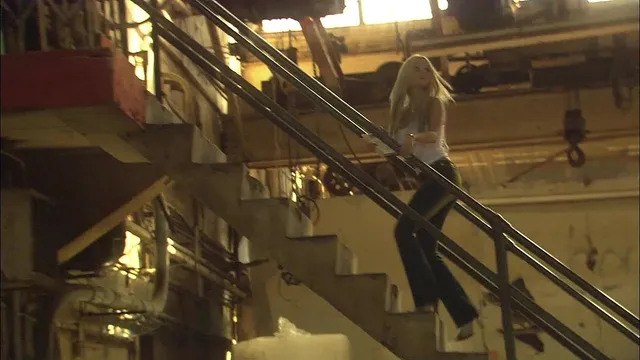 Dee has safe sex in the basement