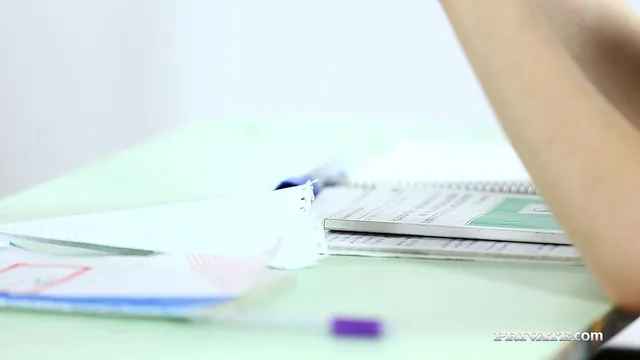 Rebecca Volpetti teen takes a hardcore punishment from the teacher