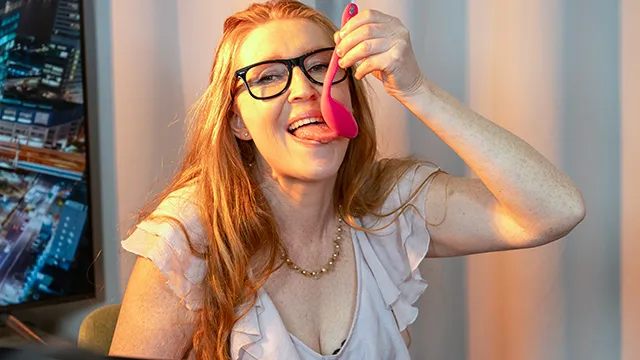 Juicy Redhead Showhost Lenka Seduces Her New Cameraman Bruno