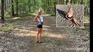 Outdoor Sex Surprise! Right In The Middle Of A Field Path!