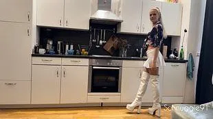 My Naughty Dinner Date! Clitoral And Penis Massage As An Appetizer!