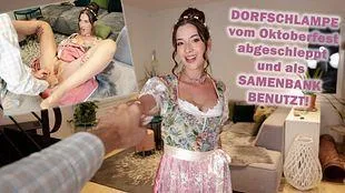Local Slut Picked Up At Oktoberfest And Used As A Cum Dumb!
