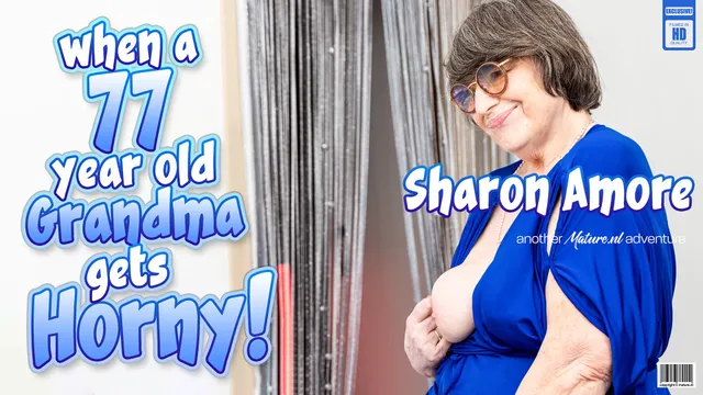 Want to know what happens when 77 year old grandma Sharon Amore gets horny? We'll show you!
