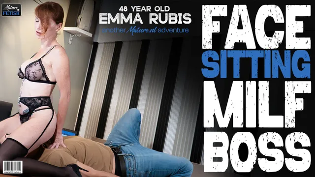 Emma Rubis is my MILF boss who is into facesitting and I love to be the subject of her fetish