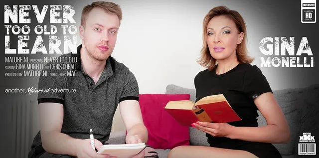 This young student gets hot naughty sex from MILF tutor Gina Monelli and she is horny as hell