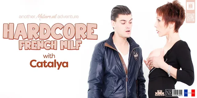 French MILF Catalya fucked by a young guy