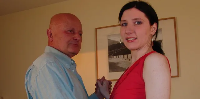 Pretty teen Melina gets pleased by an old men