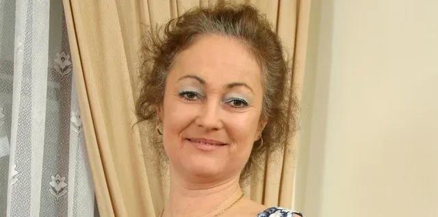 Grandma Ursula has no underwear under her dress plus hardcore in stockings