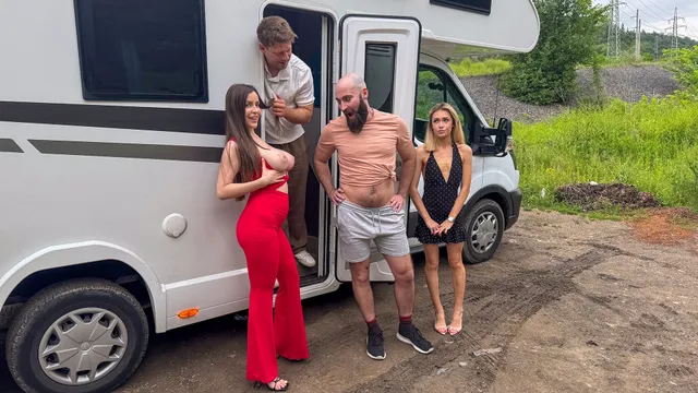 Italian Babe Marica Chanele Seduces Queer Guy John Oblong with Her Massive Boobs!