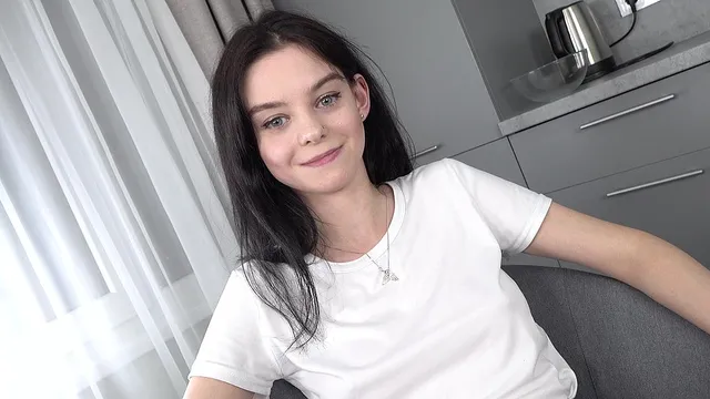 Wow! first time! new shy teen Pure Kitty - master class from valter karo