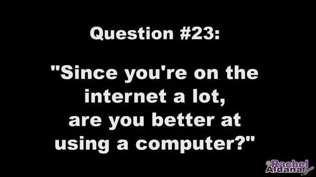 Ask Rachel #23