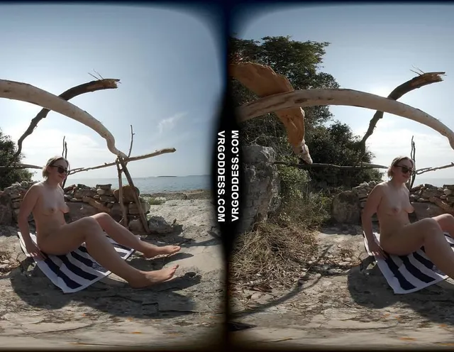 Babyhunters Nude In A Little Beach Hut Masturbating Then Skinny Dipping In The Sea
