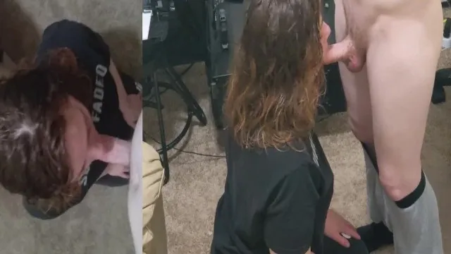Gentle Cock Blowjob After College Study Party - Heather Kane