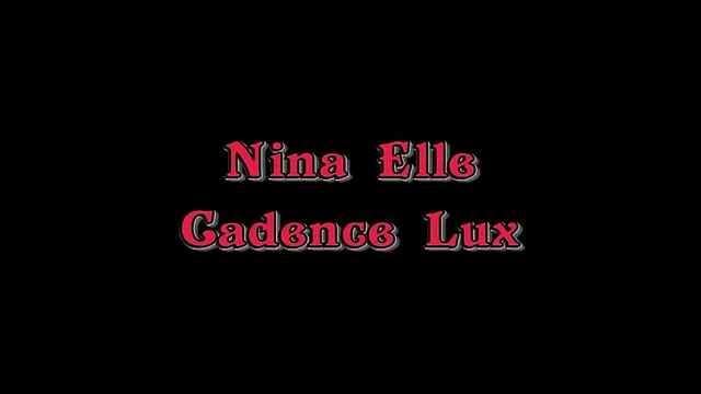 Cadence Lux and Nina Elle lesbian pussy feast
