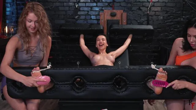 Triple Tickling With Ashly Saisha And Anna Luna