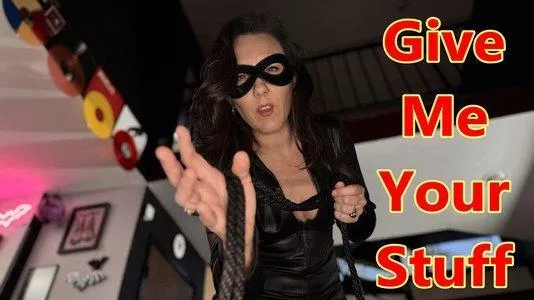 Give Me Your Stuff - Sinn Sage BDSM Instruction, Hand Over Mouth Domination, POV Bondage And POV Tapegag Mov