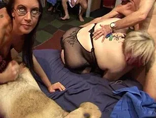 Poppy & Emma Butt's Gangbang Orgy Part 1