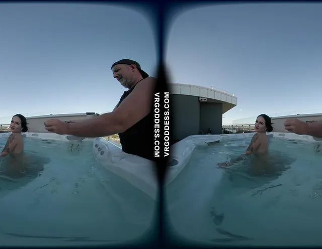 Behind The Scenes Filming Veronika Lei Naked Swimming In The Rooftop Jacuzzi