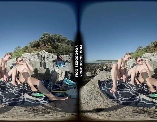 Luana And Babyhunters Dildoing Out In The Open Risky Nudist Beach Masturbation