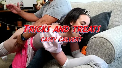 Tricks and Treats - Casey Calvert Stops By Her Favorite Neighbors for a Spanking