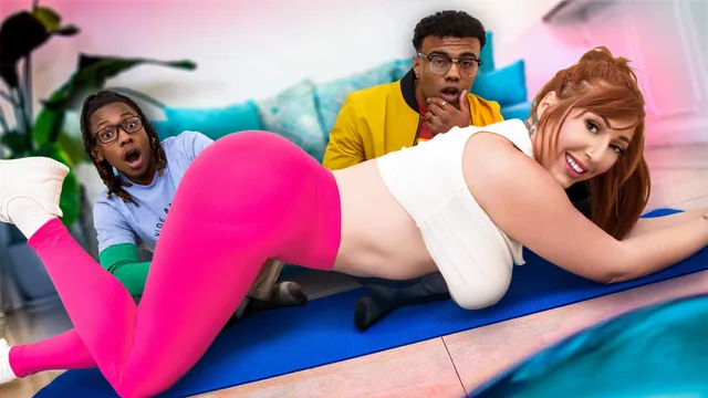 Taking Two Big Black Cocks While My Nerdy Son Isn't Watching